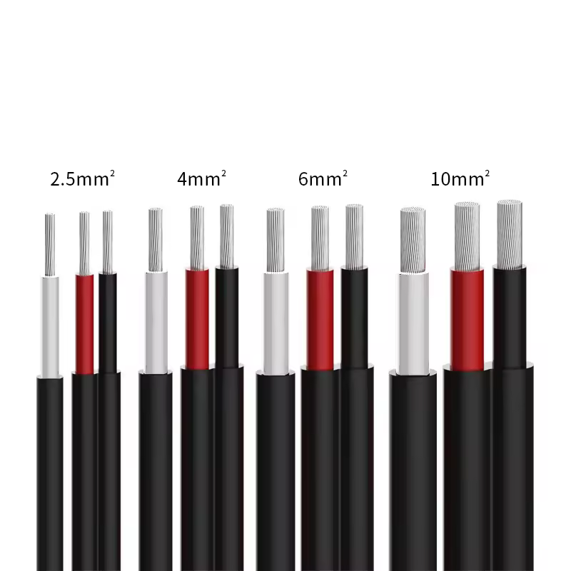 2025 Xlpe Insulated Power Cables 2.5mm Pv1--f Dc Line Solar Cable 16a 6mm Copper Core For Home Appliances Power Overhead Railway