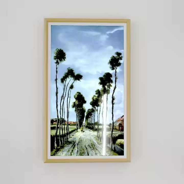 Factory Direct Sale 21.5 Inch LCD Nft Art Intelligent Museum Gallery Canvas Wood Digital Photo Frames