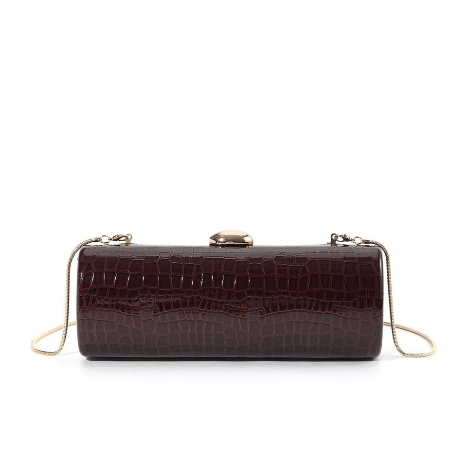 Wholesale Long Box Clutch Bag Women Luxury Wedding Party Purse Crocodile Pattern PU Leather Evening Bags High Quality