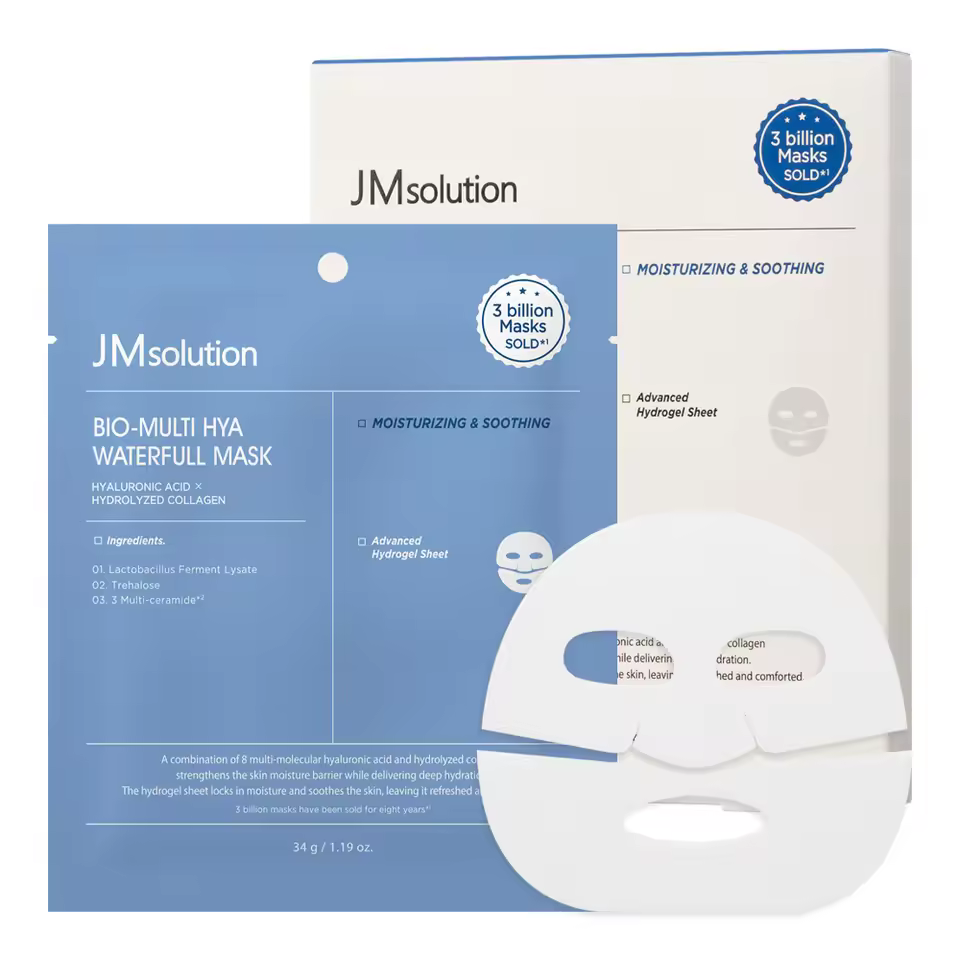 Jmsolution Bio-multi Hya Water Full Mask Intense Moisture Treatment Skincare Multi Hydration Refresh And Revitalize Dull Skin