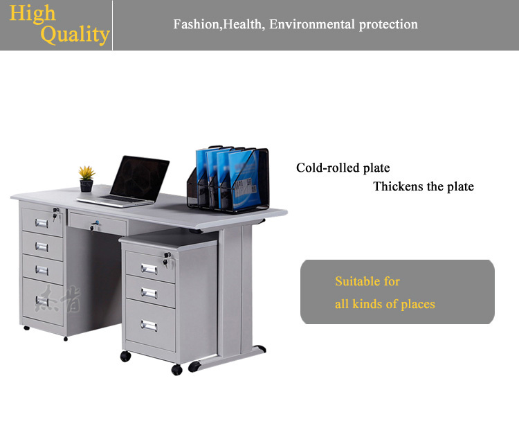 2024 Newest Office Metal Computer Table Modern Steel Luxury Home Office Folding Height Adjustable Desk