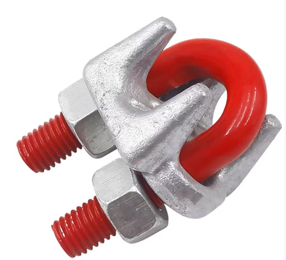 Hot DIP Galvanized Carbon Steel Drop Forged Us Type Cable Wire Rope Clips G450