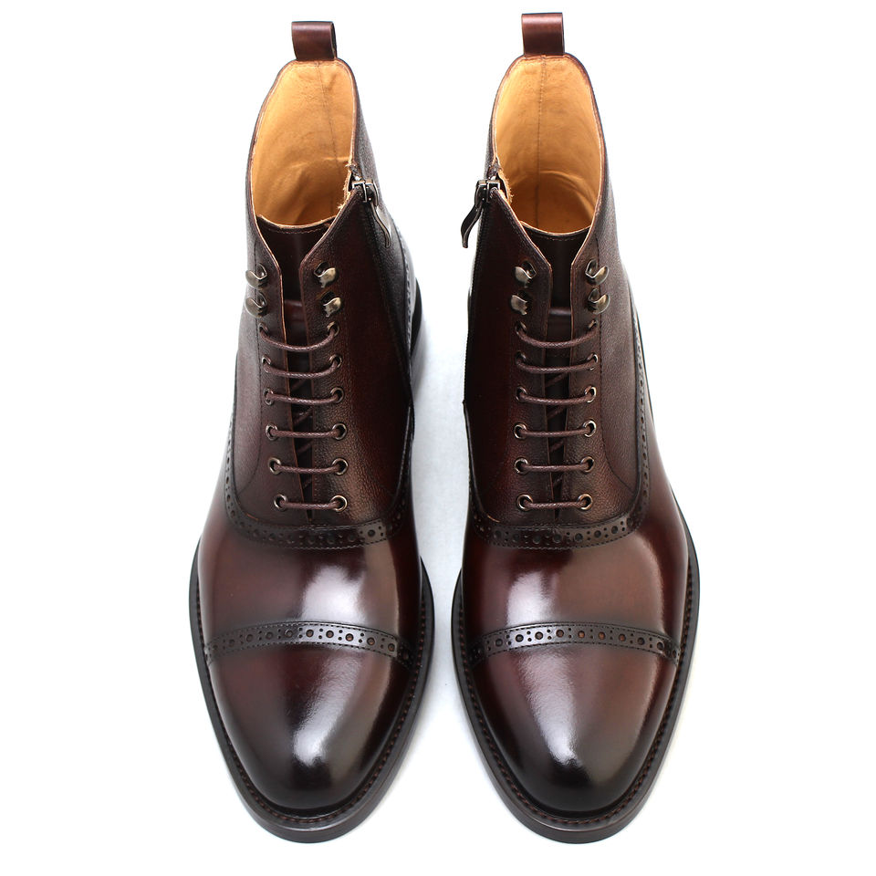 Popular British Style Genuine Leather Men's Boots Factory Direct Sales Genuine Leather Men's Boots
