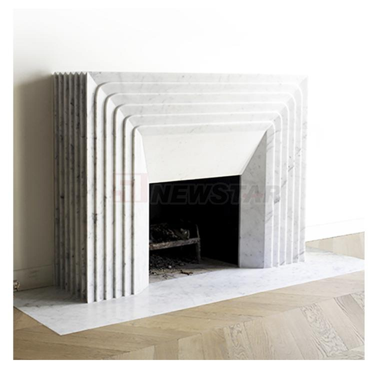 Home Decor Overmantel Granite Stone Limestone European Style Fireplace Mantel Wholesale White Marble Fireplace Mantel
