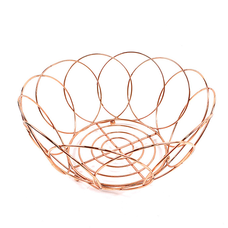 Metal Fruit Bowl for Vegetables, Bread, Snacks, Potpourris in Living Room, Kitchen, Pantry, Office