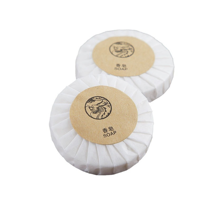 Hotel Soap in Pleated Tissue Wrapper with Hotel Amenities for Guest Room