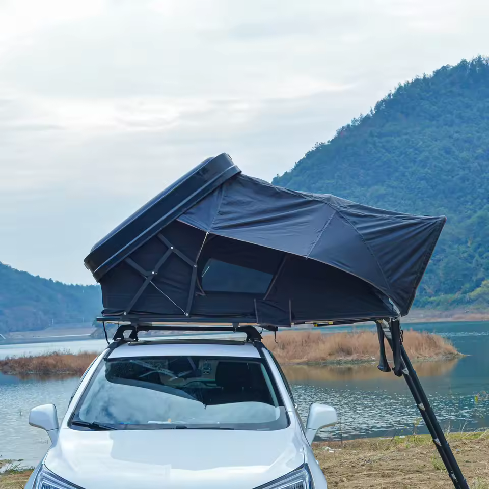 2024 New Outdoor 4x4 Camping Easy Install Aluminum Clamshell Suv Car 4 Person Rooftop Tent Australia Hard Shell Top Roof Tent