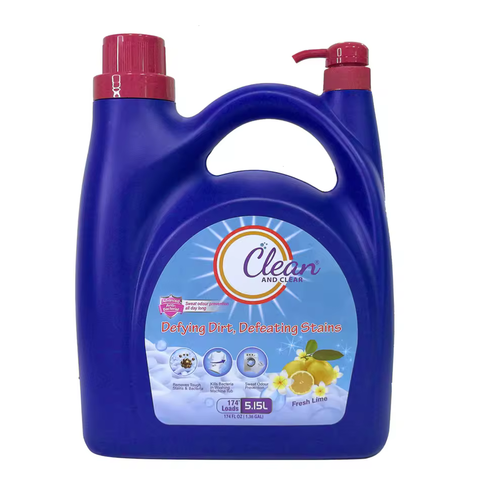 Wholesale 5.15l High-density Disposable Soap Liquid Detergent Lemon Best Quality Oem Brand Factory Direct For Clothes Laundry