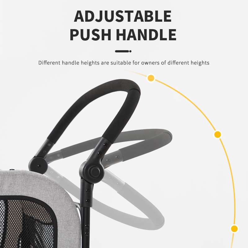 Premium Pet Product Beach Stroller with Sand Resistant Wheels Design