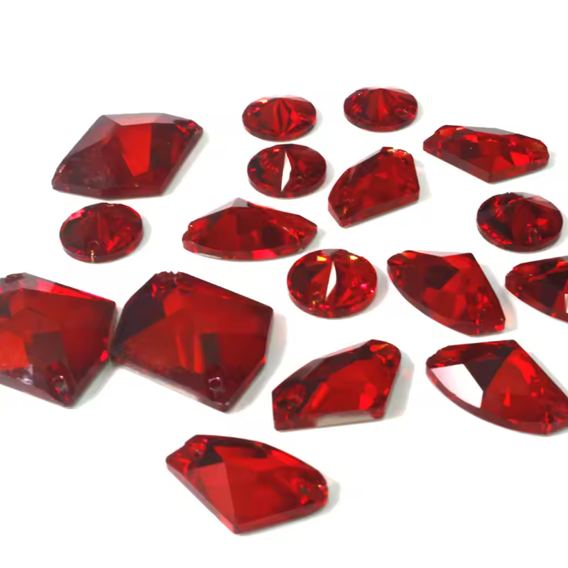 K9 Top Quality Dark Red Sew On Crystal Rivoli Axe Cosmic Sew On Crystal Sew On Rhinestones For Dress