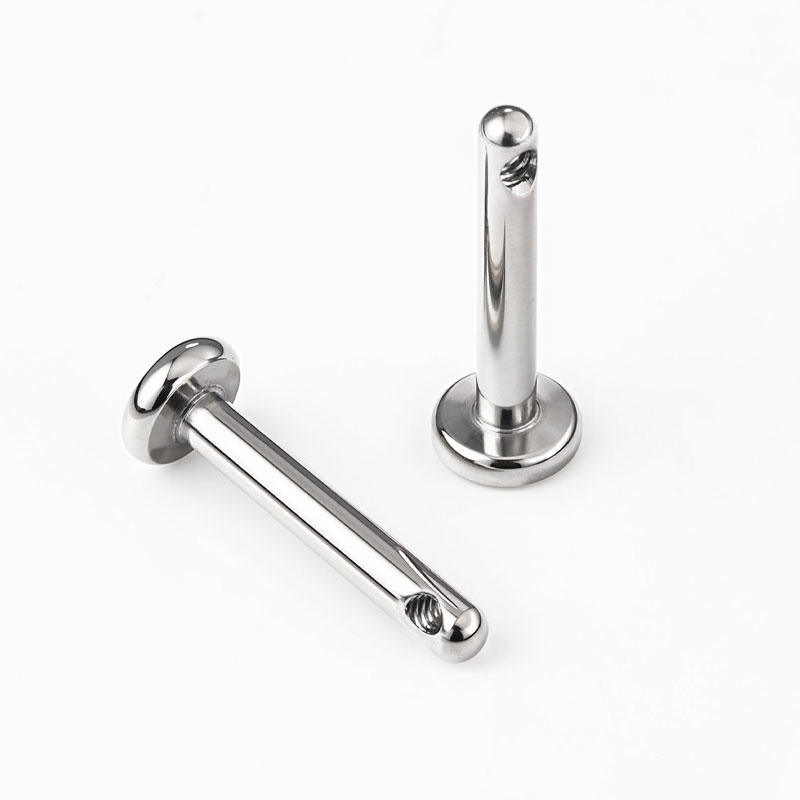 Internally Threaded F136 Titanium Body Jewelry for Lip Nose Piercing Labret Studs