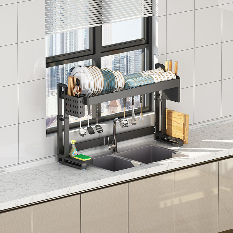 Innovative Sink Rack No Installation Required Smart Kitchen Dish Organizer