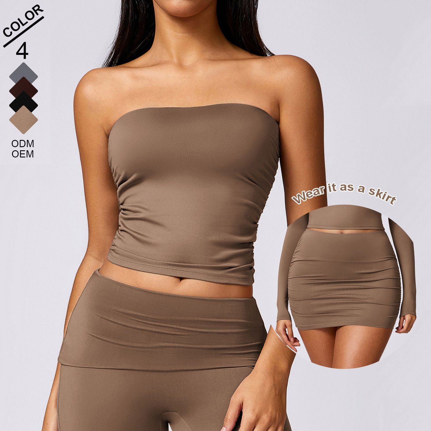 Skinny Folding Bra Top Strapless Comfortable Sports Wrap Sexy Dress Two Wear