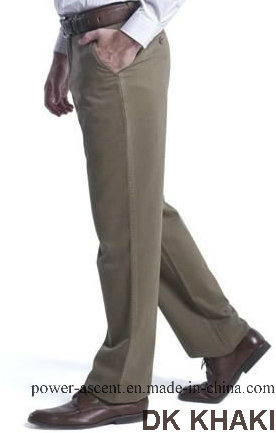 Top-Quality Men′s Non-Iron Cotton Casual Pants Wrinkle Free Trousers