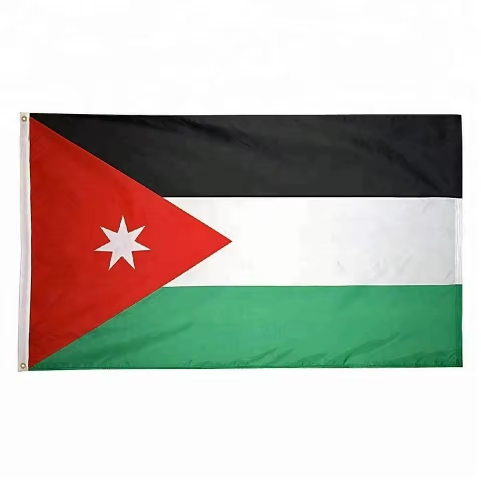Hot Sales Manufacturer Jordan Country Flag 90*150cm Banner