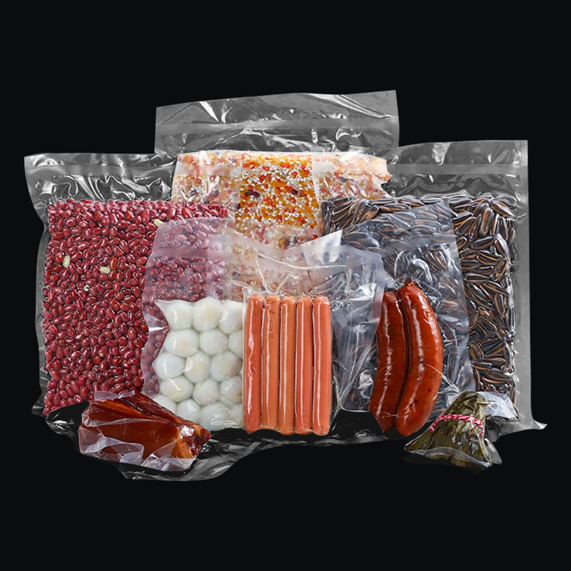 Factory Direct Plastic Packing Vacuum Sealed Nylon Food Grade Storage Smooth Transparent Clear Polythene Vacuum Bags