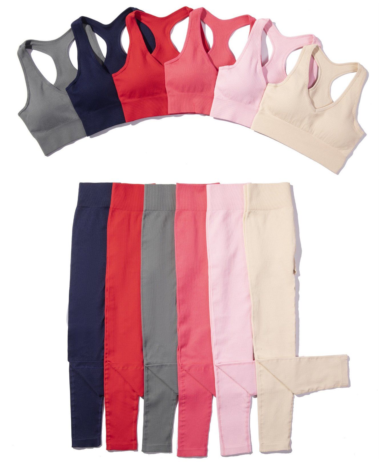 Summer Popular Women Gym Wear Athletic Sports Wear Bra Matching Leggings Set New Seamless Women Gym Wear Athletic Sports Suit