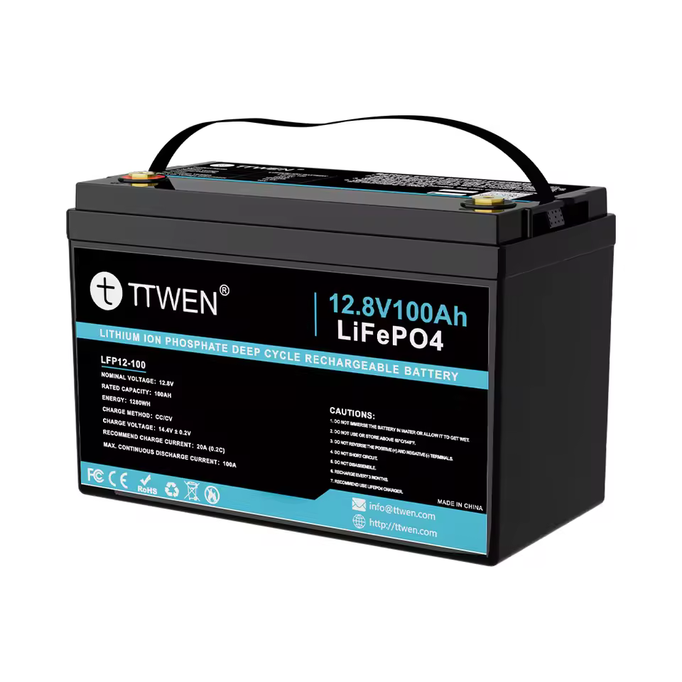 Eu Stock 12v Lifepo4 Battery 200ah 100ah Lithium Iron Phosphate Oem Odm Solar Battery Pack Ttwen Boats Rv Solar