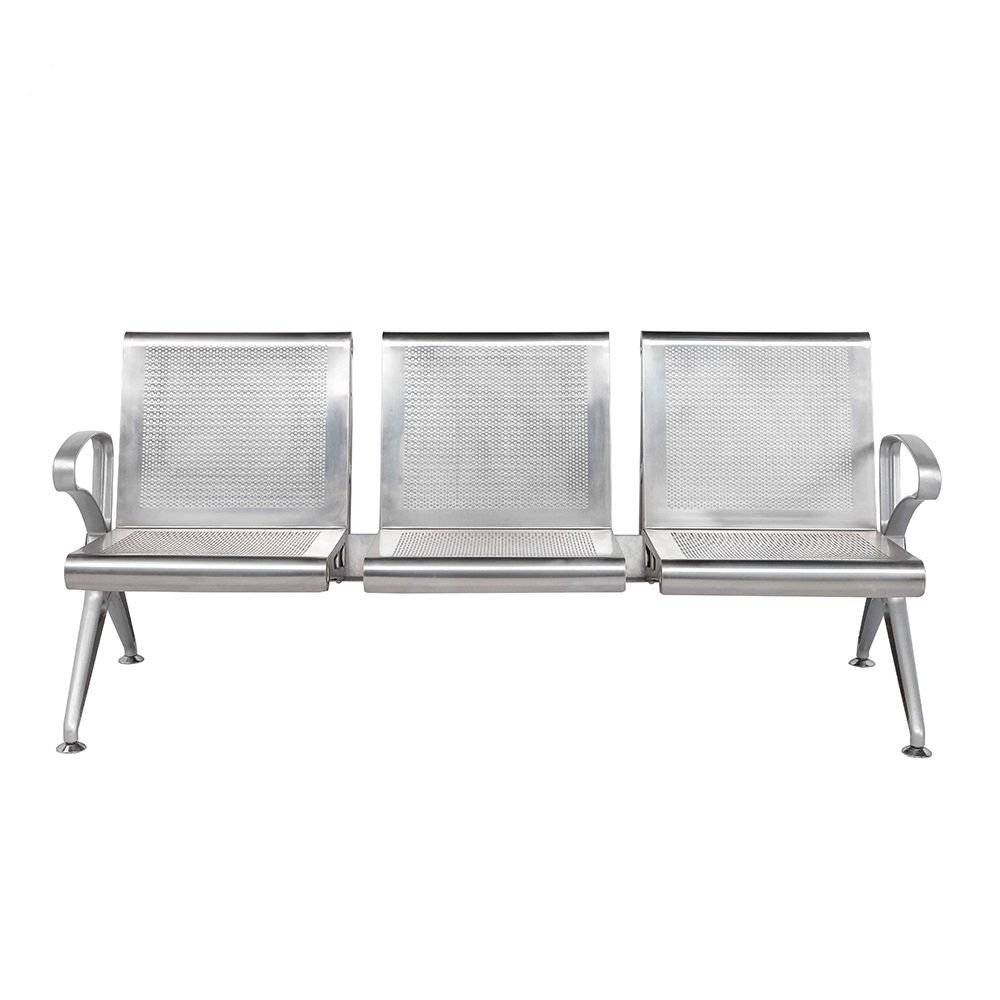 Medical Metal Furniture Triple Bench Seat Hospital Airport Office Building Waiting Chair