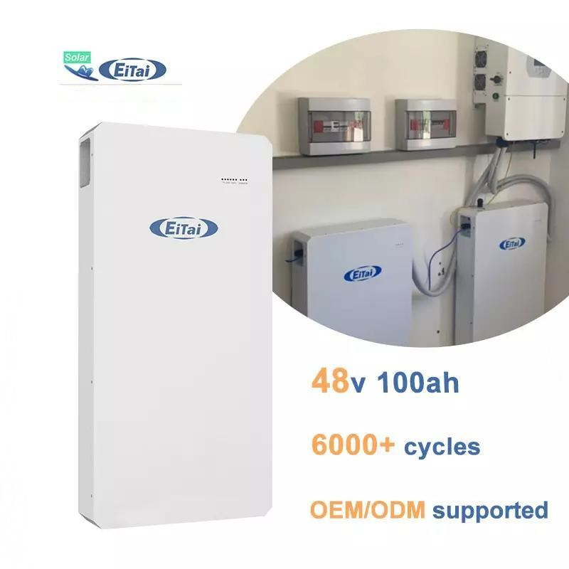 Eitai Home Energy Storage Battery Power Wall 10kwh Li Ion Battery for Home Use