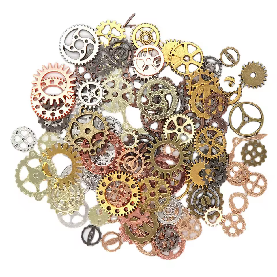 Vintage Steampunk Wrist Watch Parts Gears Wheels Steam Punk Lots Of Pieces Diy Jewelry Making Findings 12-40mm