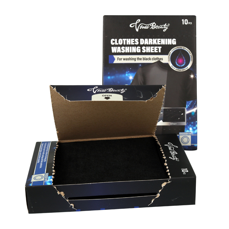 Eco-Friendly Disposable Black Garments Darkening Sheets in Color Box