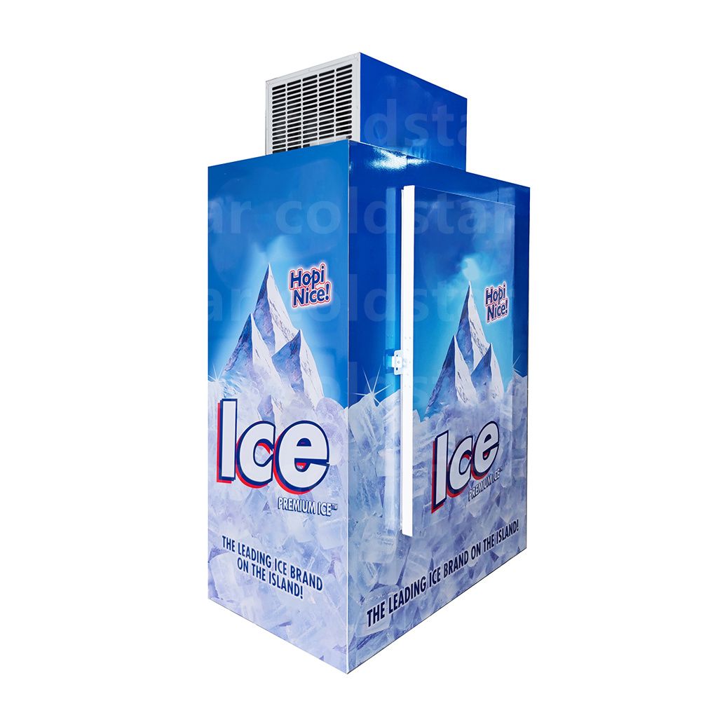 120 Bags Industrial Ice Bin Refrigerator Cold Storage Ice Merchandiser Outdoor Freezer
