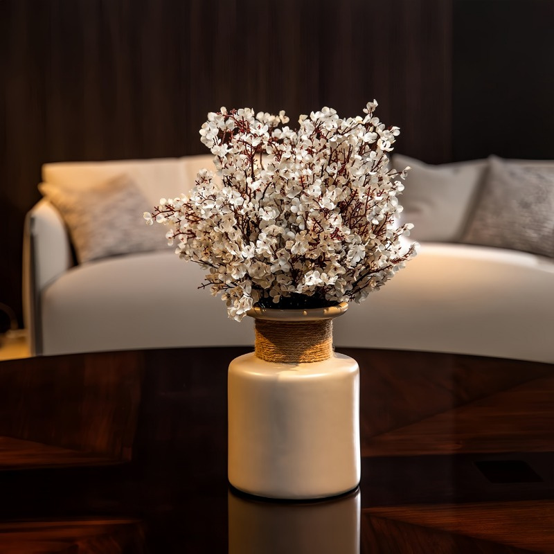 Promotional 10PCS Real Touch Baby's Breath Silk Flowers Bouquet Home Decor Gifts