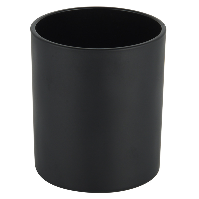 Wholesale Home Decor Black Candle Jars Cork Lids Cheap Creative Glass Candle Holders