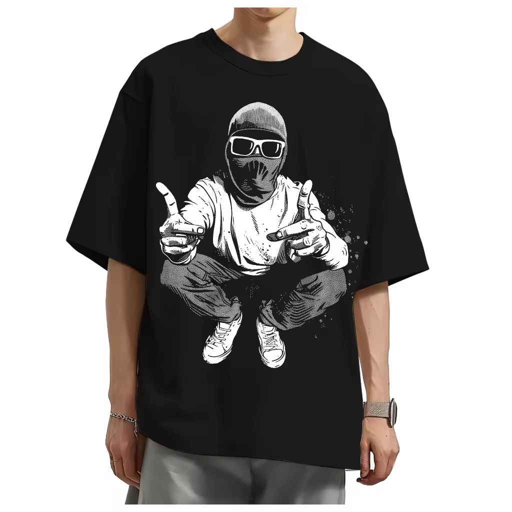 2024 New Product OEM Vintage Heavy Cotton T Shirt T-Shirt Men Screen Printing T Shirt Graphic T Shirts Vintage Oversized Cotton