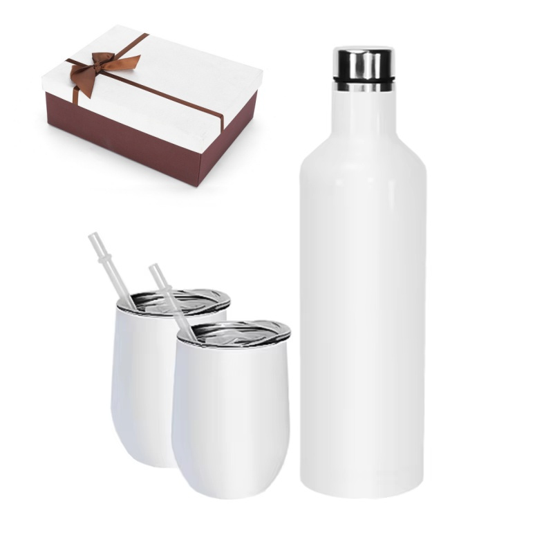 304 Double-Wall Leak Proof Wine Gift Set Stainless Steel Sublimation Tumblers Set
