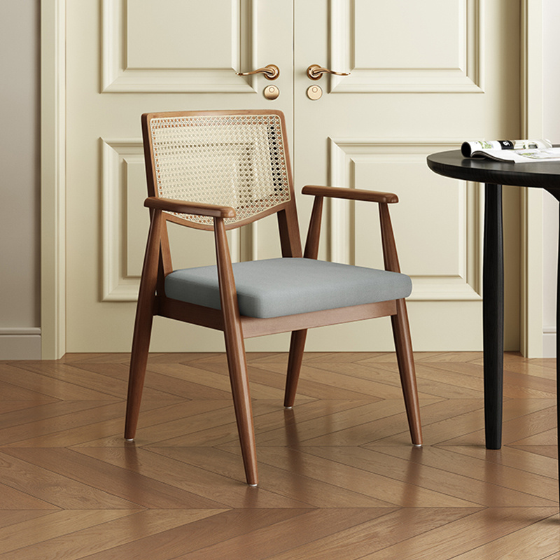 Ready to Ship Modern Solid Wood Dining Chairs Rattan Chair Home Furniture Banquet Hotel Wedding Chair