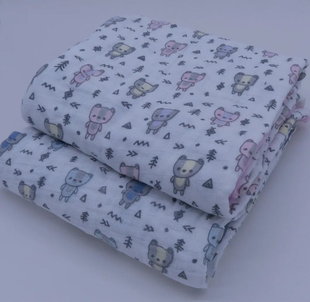 Luxurious 100% Organic Cotton Muslin Baby Blanket for All Seasons