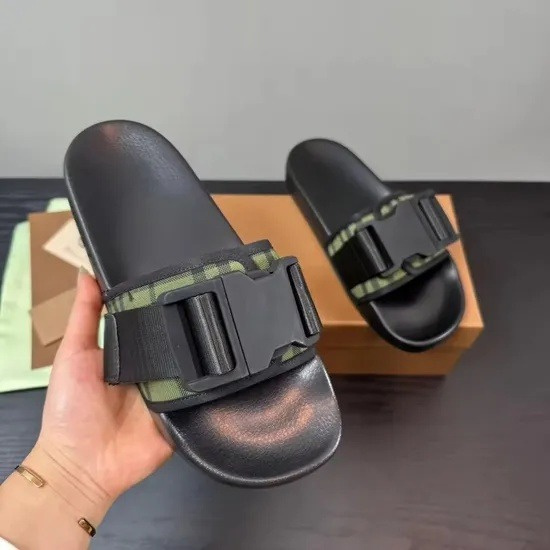 Factory Wholesale 1: 1 Cloned Brand Design High-Quality Summer Sandals, Women's Slippers, Fashionable, Comfortable Flat Shoes