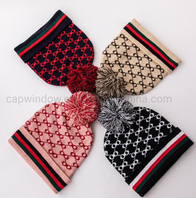 Premium Jacquard Logo Winter Sports Beanie Cap for All Seasons