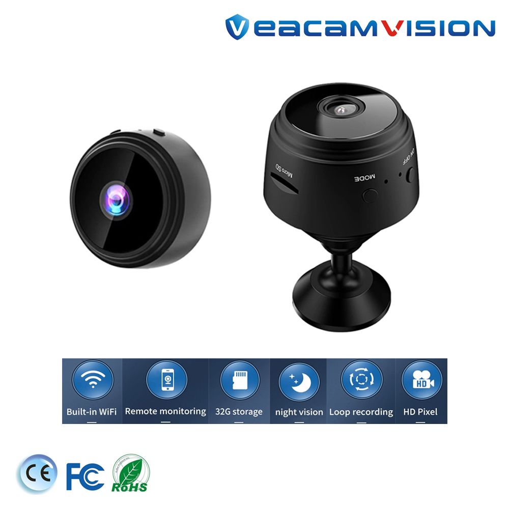 Smart Home IR Night Vision Built-in Battery Indoor Network IP CCTV Hidden Mini Camera