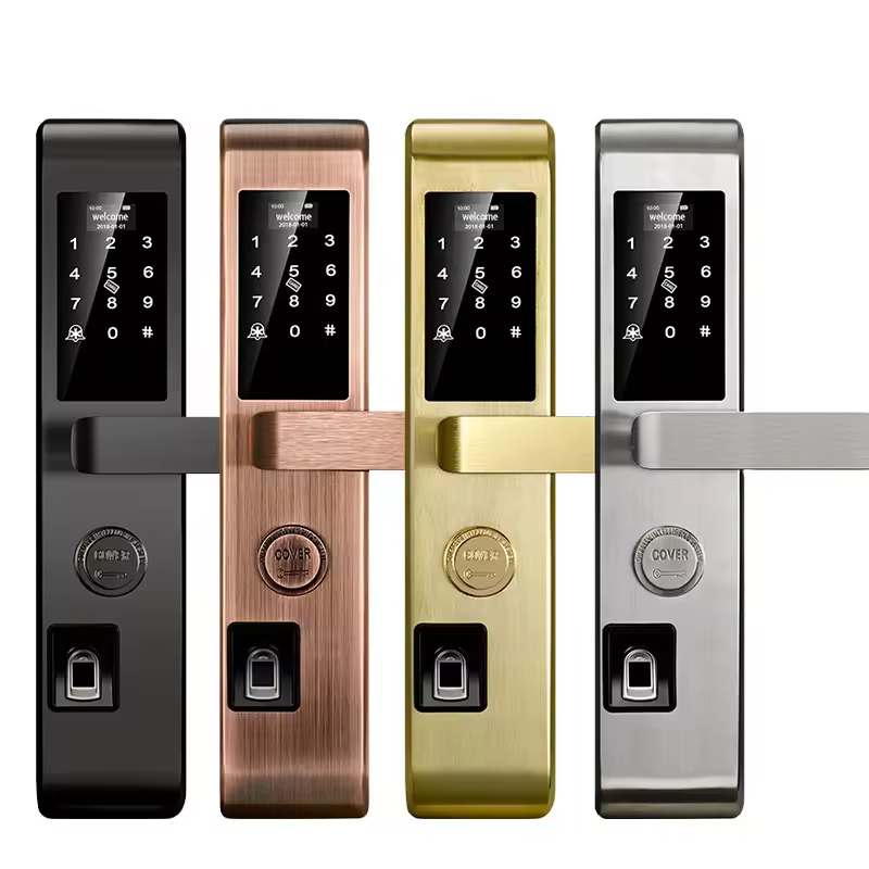 Home Office Electronic Door Locks Manufacturers Fingerprint Ble Smart Lock With App Ttlock For Iphone Android Smartphone