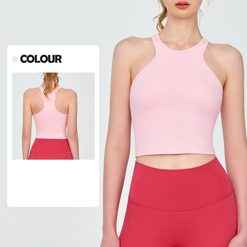 Best Selling Tanks Top Women Wholesale Gym Clothing Fitness Wear Razorback Crop Top