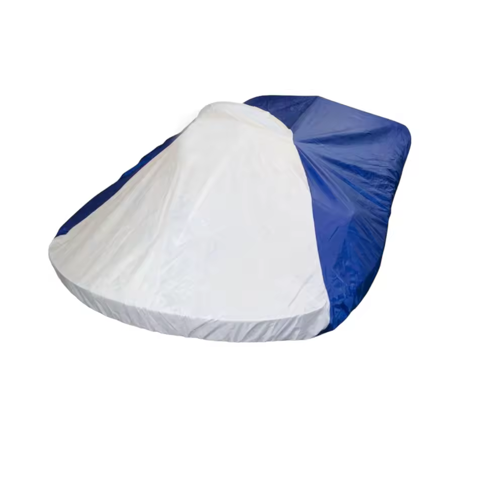2025 Durable Polyester 18-nkc-r Nylon Kart Cover White/blue With Elastic Bottom Car Covers Product Category