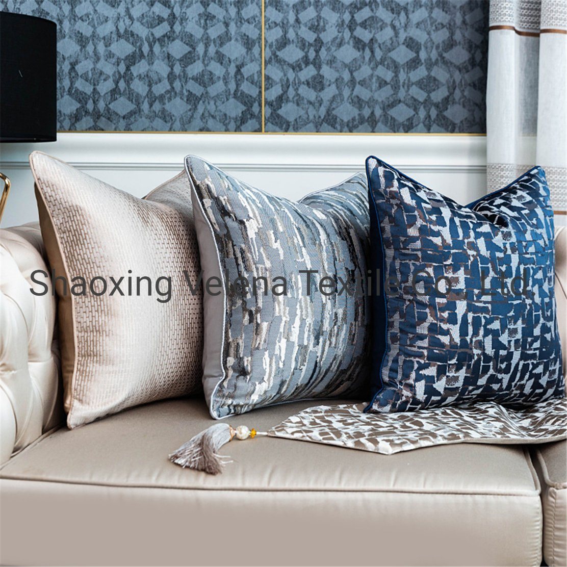 Luxury Jacquard Decoration Cushion Covers Western Classical Fashion Throw Pillow Cushion Fabric