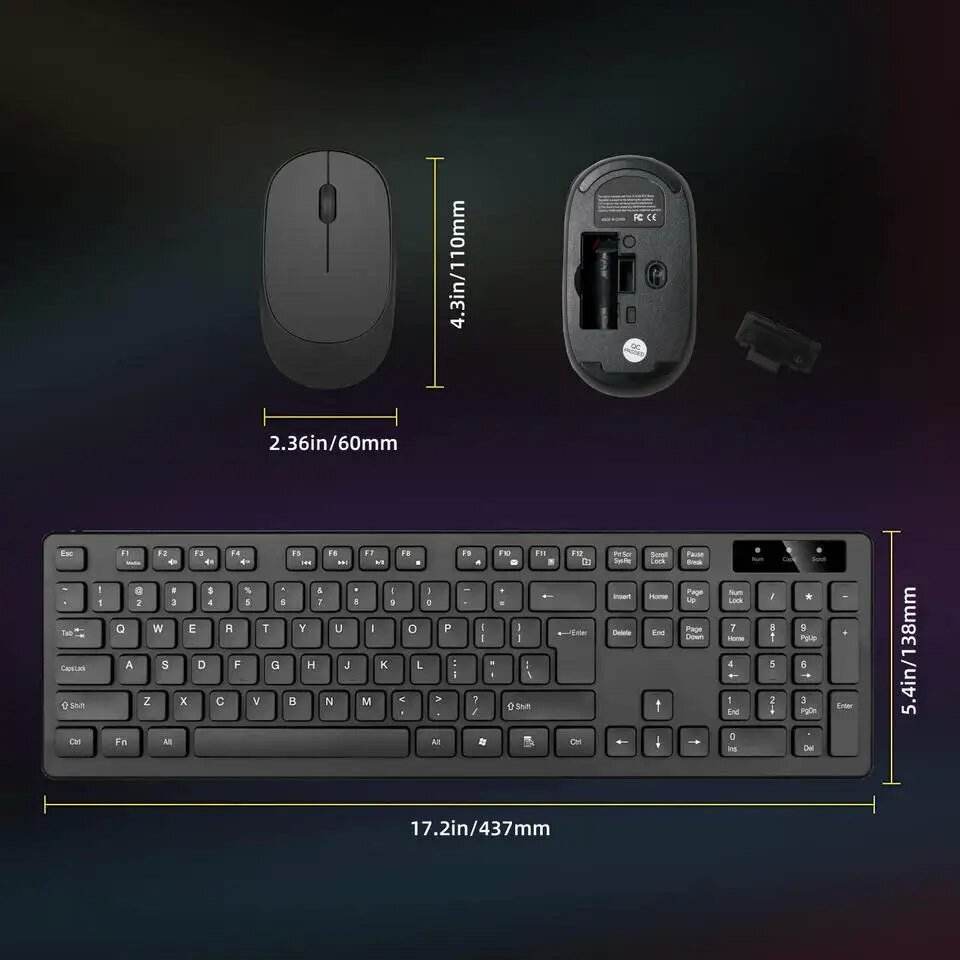 Oem Cheap Multifunctional Office Home Pc Computer Keyboard And Mouse Kit Backlit Usb Wireless Gaming Keyboard And Mouse Combo