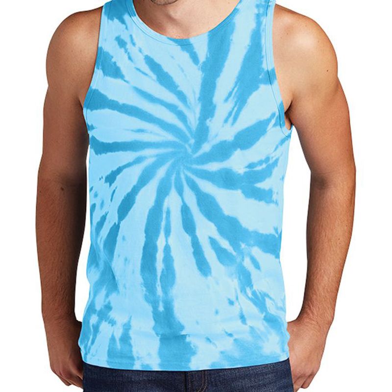 Summer Men Fitness Athletic Workout Tank Tops Wholesale Tie Dye Sleeveless Cotton Tank Top