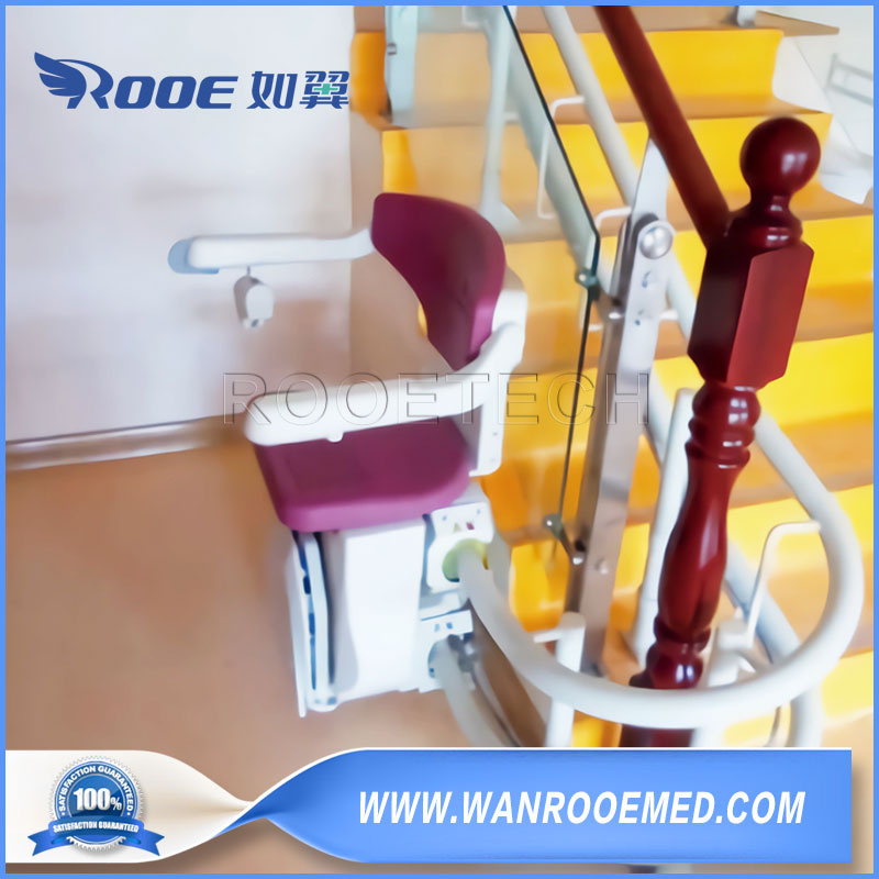 Indoor One-Man Operation Powered Orbital Stairs Lift Elevator Chair for Home Nursing Care