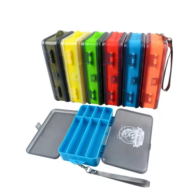 Top Seller Fishing Tackle Accessories Box Double Sided Fishing Bait Storage Box 5 Grid High-capacity Box