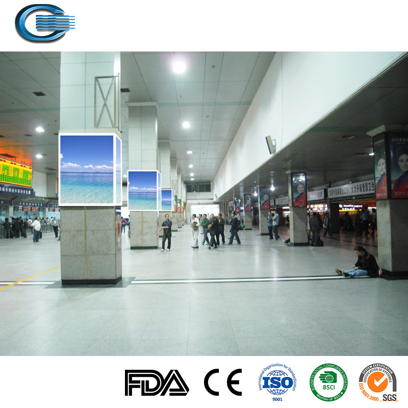 Huasheng Empty 3D Paper Cut Lightbox Papercut Shadow Park Christmas Moon Art Light Boxes Picture Wood Decorative LED Light Night Lamp