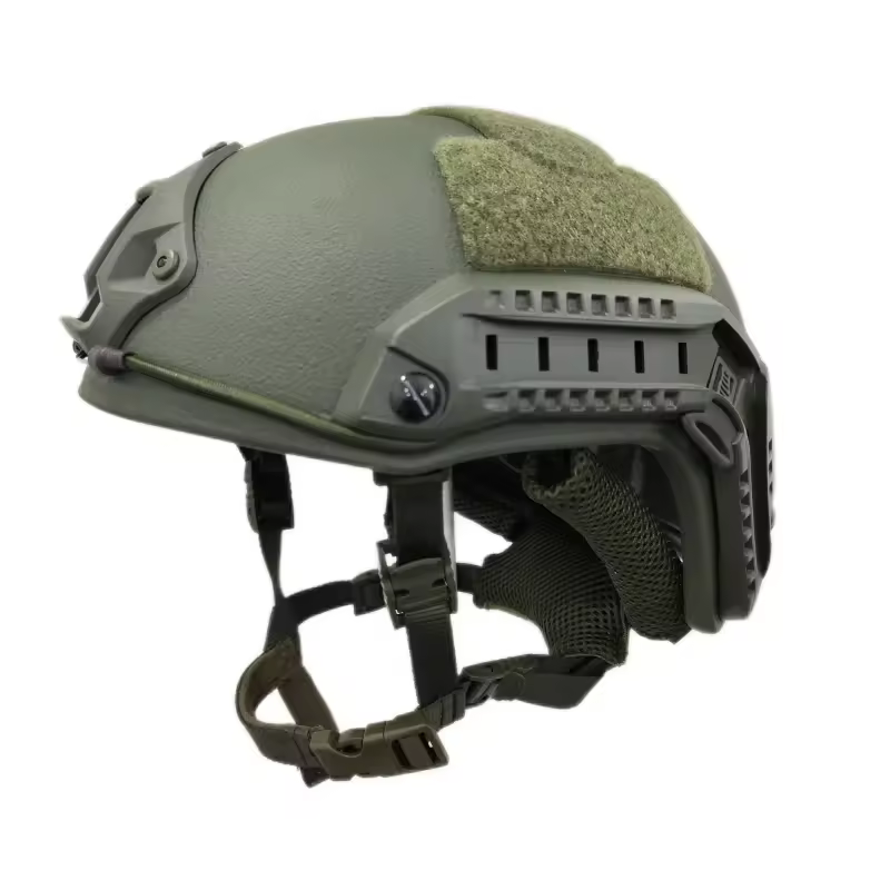 Green Black Sandy Kevlar Pe Tactical Fast Helmet With Wendy Suspension System