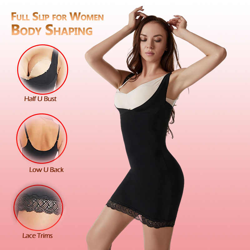 Seamless Body Shaping V-Neck Maxi Dress with Supportive Features