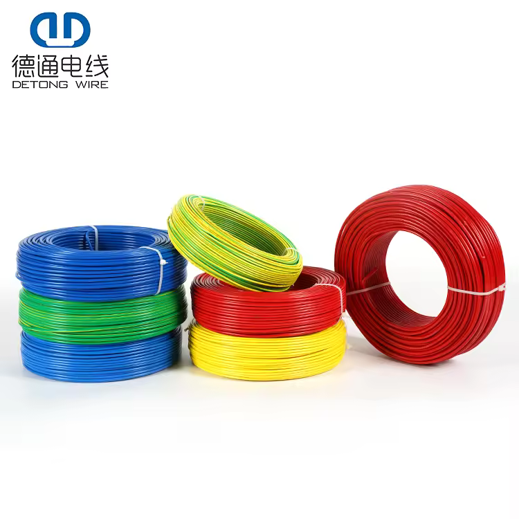 Ready To Ship Commercial 1.5 2.5 4 6 Mm Multiple Size Flexible Electric Wires Bv Pvc Copper Cable