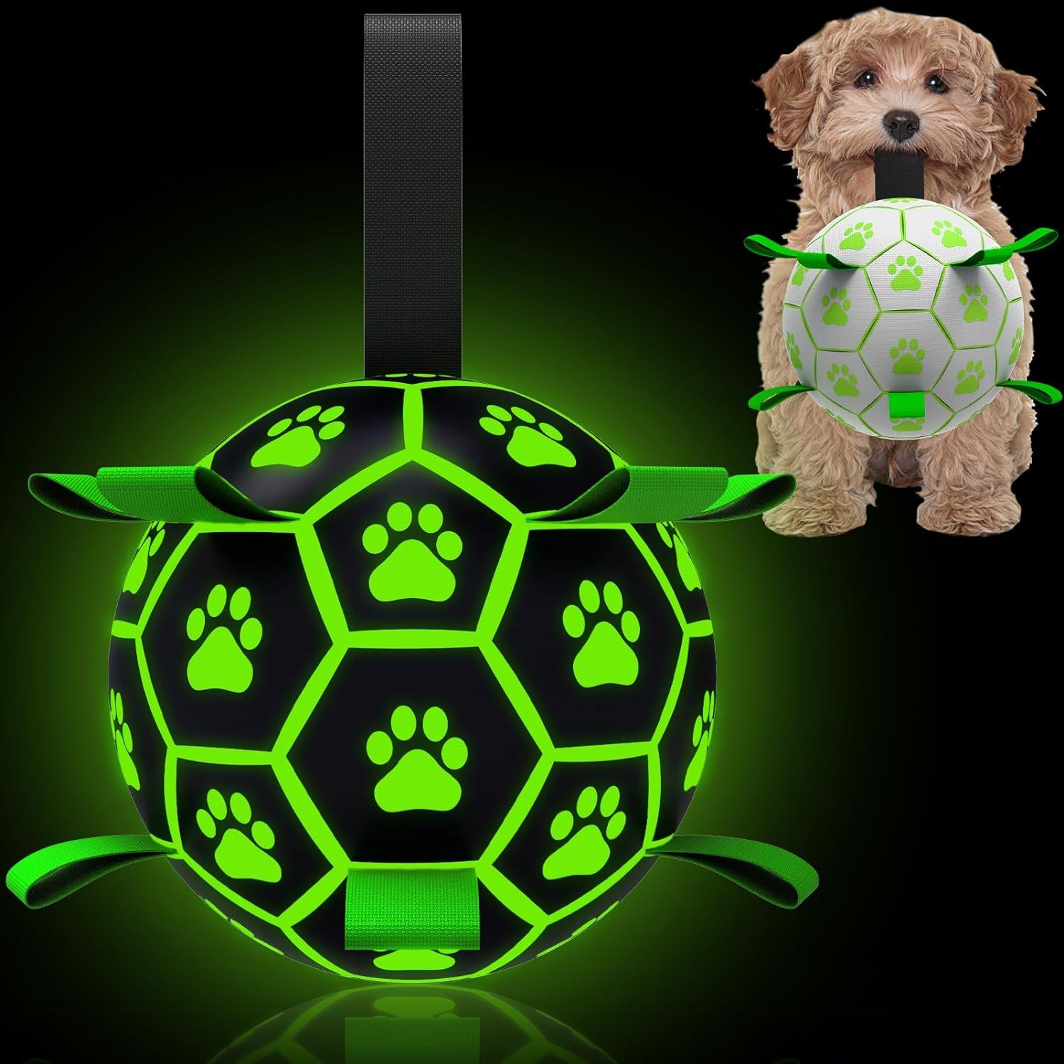 Pet Toys Supplies Light Storing Luminous Soccer Balls Dog Toys
