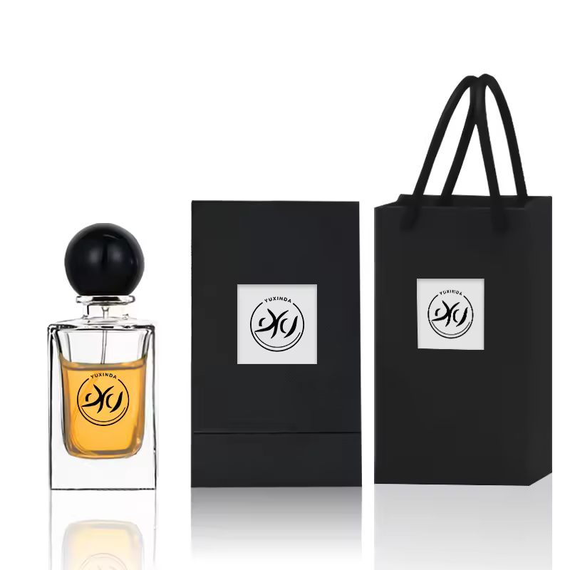 Wholesale 100ml Heavy Base Rectangle Perfume Bottle Clear Premium 50ml 30ml Glass Perfume Spray Bottle With Cap And Box